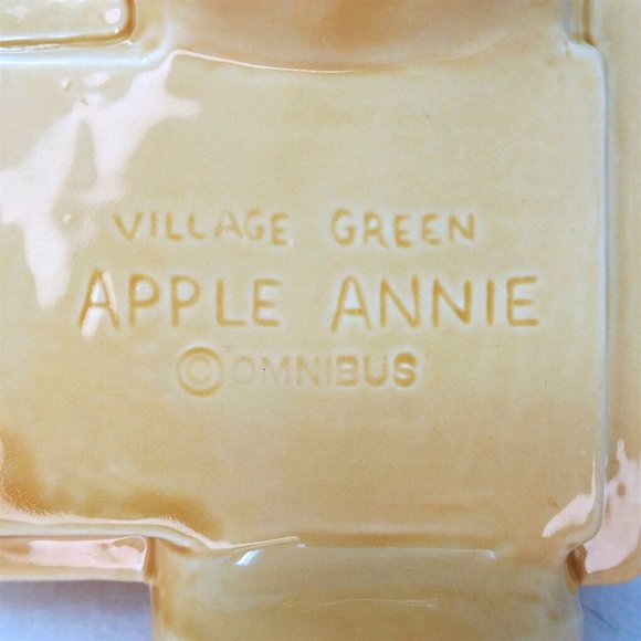 Fitz and Floyd Candy Box with Lid Fitz Omnibus Village Green Apple Annie Cart - Picture 8 of 10